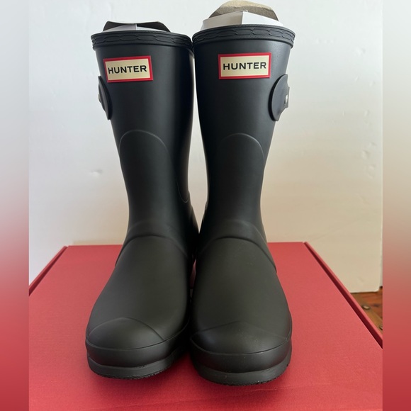Hunter Original Short Rain Boots Black Women’s US 8 EU 39 Waterproof - Picture 2 of 5